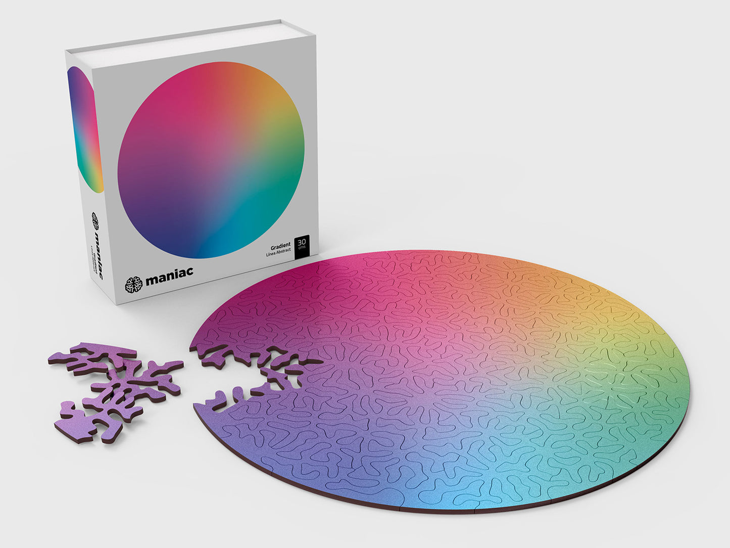 Puzzle Gradient: Relájate armando un degradado de colores vibrantes - Maniac Puzzles