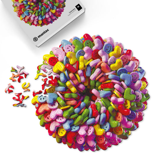 Puzzle Caramelos: Explosión de color y diversión en cada pieza - Maniac Puzzles