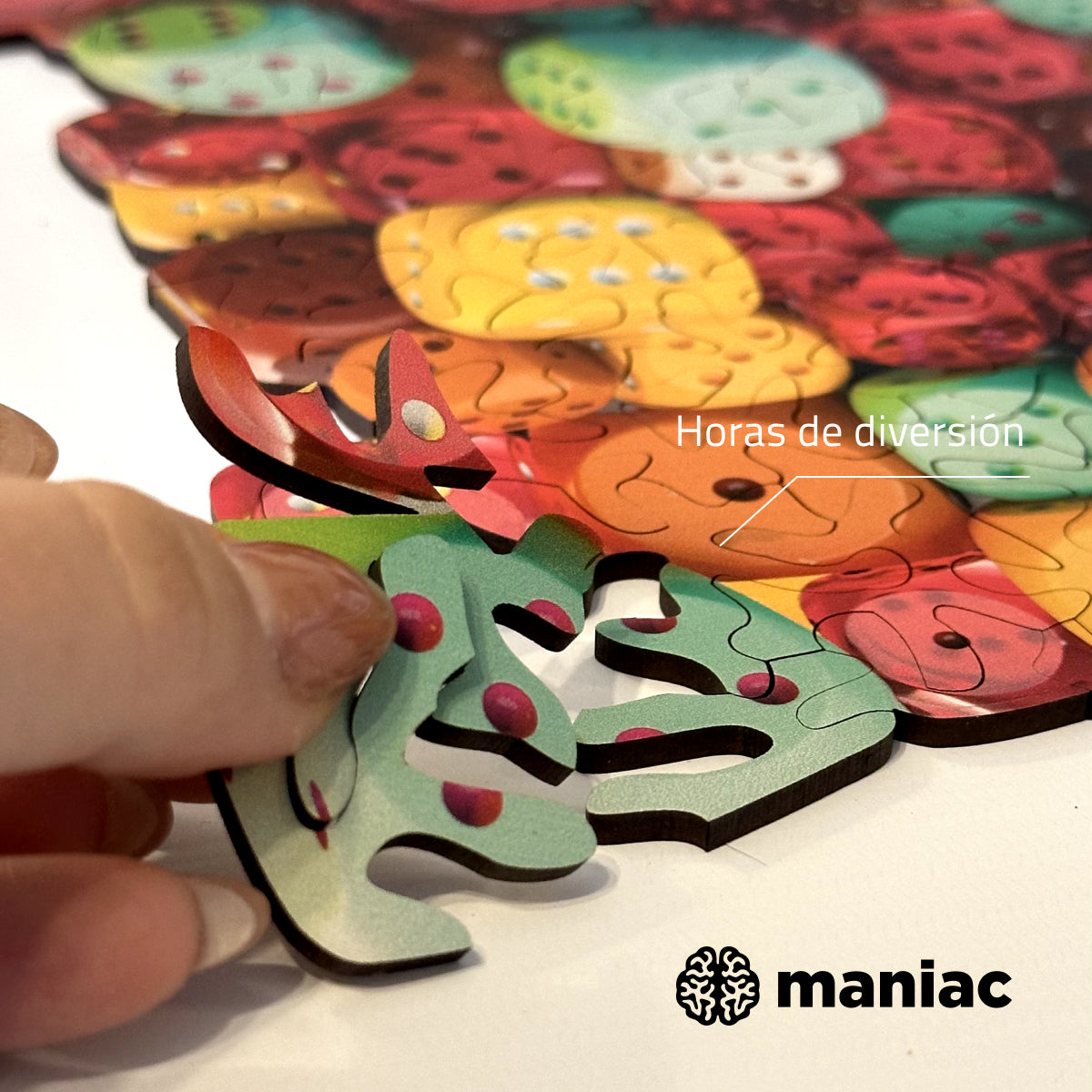 Puzzle Dados: Geometría y color en un caos perfecto para jugar - Maniac Puzzles